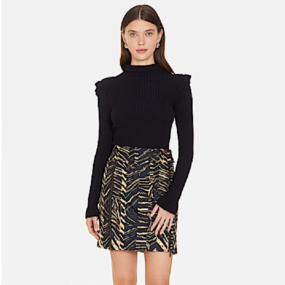 Marie Oliver Jette Skirt in Zebra Print